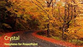  Presentation with beautiful spanish landscape costa blanca - Audience pleasing PPT layouts consisting of autumn landscape with a beautiful backdrop and a tawny brown colored foreground