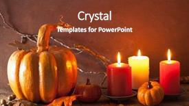  Presentation with thanksgiving - Beautiful PPT layouts featuring autumn leaves for halloween backdrop and a tawny brown colored foreground