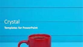  Presentation with autumn blue - Amazing PPT layouts having autumn leaves hot steaming cup of coffee on wooden blue background backdrop and a teal colored foreground