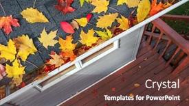 Presentation with gutter - Theme featuring autumn-leaves-in-a-rain background and a tawny brown colored foreground