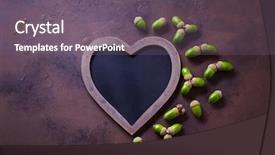  Presentation with chalkboard - Theme enhanced with autumn mood chalkboard and acorns background and a gray colored foreground