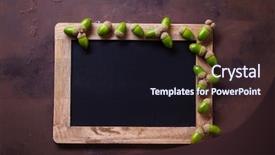  Presentation with mood disorder - Theme having autumn mood chalkboard and acorns background and a wine colored foreground