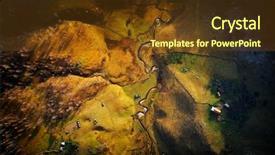  Presentation with japan beautiful landscape mountain fuji - Presentation theme having autumn morning - fundatura ponorului romania background and a tawny brown colored foreground