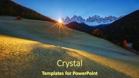  Presentation with autumn morning - PPT layouts having autumn-morning-in-st-magdalena background and a  colored foreground