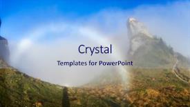  Presentation with autumn view autumn nature - Audience pleasing slide deck consisting of autumn morning romania - white halo backdrop and a light blue colored foreground