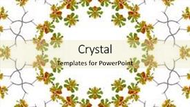  Presentation with oak - Presentation theme consisting of autumn oak branch abstract decor card isolated on white background background and a blonde colored foreground