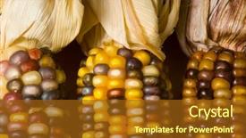  Presentation with fall food - Audience pleasing slides consisting of autumn or fall decoration items backdrop and a  colored foreground