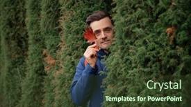  Presentation with beautiful nature - PPT layouts featuring autumn-portrait-of-beautiful-woman background and a  colored foreground