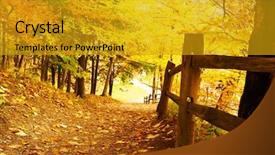  Presentation with scene - PPT layouts featuring autumn scene landscape at letchworth background and a  colored foreground