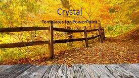  Presentation with scene - PPT theme consisting of autumn scene landscape at letchworth background and a  colored foreground