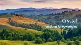  Presentation with green hills - Slide deck enhanced with thai spa masseur is stretching women shoulder in thai massage style background and a lemonade colored foreground.