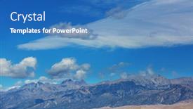  Presentation with sand dunes - Presentation design consisting of autumn-season-in-great-sand background and a teal colored foreground