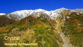  Presentation with black sea - Cool new PPT theme with autumn-season-in-kackar-mountains backdrop and a tawny brown colored foreground
