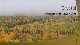  Presentation with season - Theme featuring autumn-season-in-mountains-colorful background and a lemonade colored foreground