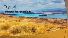  Presentation with new season - Slide deck having autumn-season-in-new-zealand background and a light blue colored foreground