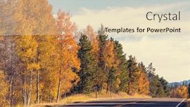  Presentation with nevada - Slides featuring autumn season in sierra nevada background and a lemonade colored foreground