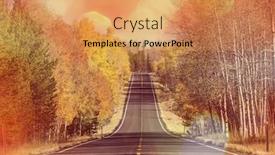  Presentation with nevada - Colorful presentation design enhanced with autumn season in sierra nevada backdrop and a coral colored foreground