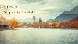  Presentation with season - Amazing slides having autumn-season-interlaken-city-switzerland backdrop and a cream colored foreground