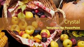  Presentation with natural ingredients - Audience pleasing PPT theme consisting of autumn-still-life-in-rustic backdrop and a red colored foreground