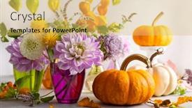  Presentation with still life crucifixion table - Presentation theme having autumn-still-life-with-bouquet background and a yellow colored foreground