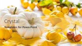  Presentation with still life crucifixion table - Slide set consisting of autumn-still-life-with-colorful background and a yellow colored foreground