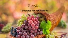  Presentation with grape - Slide deck enhanced with autumn-still-life-with-ripe background and a yellow colored foreground