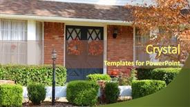  Presentation with fall mounains - Amazing presentation theme having autumn thanksgiving - large fall wreath backdrop and a tawny brown colored foreground