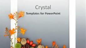  Presentation with nature design - Presentation theme consisting of autumn-thanksgiving-samhain-nature-background and a  colored foreground