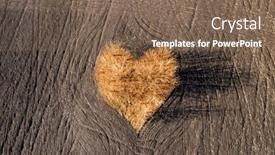  Presentation with heart shape from natural tree - Slides enhanced with autumn-trees-in-heart-shape background and a violet colored foreground