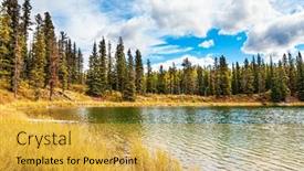  Presentation with tall - PPT theme having autumn-trip-to-the-west background and a yellow colored foreground