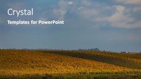  Presentation with region - Presentation theme having autumn-vineyard-kravi-hora-znojmo background and a  colored foreground