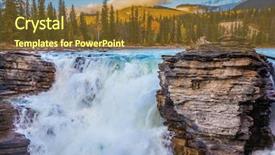  Presentation with powerful - Colorful PPT theme enhanced with canada jasper national park powerful backdrop and a tawny brown colored foreground