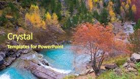  Presentation with river valley - Audience pleasing presentation theme consisting of  backdrop and a  colored foreground