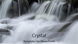  Presentation with mountain stream - Amazing theme having mountains running water - mountain stream backdrop and a light blue colored foreground