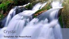  Presentation with czech republic - Amazing PPT theme having autumn-waterfall-in-the-national backdrop and a light blue colored foreground