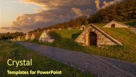  Presentation with hungary - Slide deck consisting of autumnal-gombos-hegyi-pincesor background and a tawny brown colored foreground