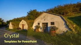  Presentation with unesco - PPT layouts consisting of autumnal-gombos-hegyi-pincesor background and a tawny brown colored foreground