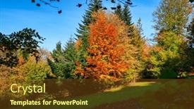  Presentation with poland - Slide deck with autumnal-landscape-of-the-pieniny background and a tawny brown colored foreground