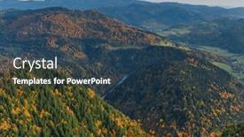  Presentation with poland - PPT layouts enhanced with autumnal-landscape-of-the-pieniny background and a ocean colored foreground