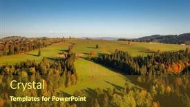  Presentation with scenery - PPT theme consisting of autumnal-scenery-under-the-tatra background and a  colored foreground