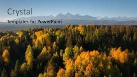  Presentation with scenery - Presentation design having autumnal-scenery-under-the-tatra background and a  colored foreground