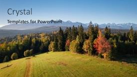  Presentation with scenery - Slides with autumnal-scenery-under-the-tatra background and a  colored foreground