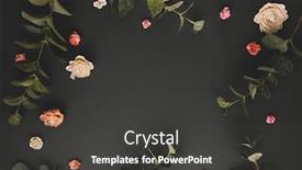  Presentation with leaves flat lay - Presentation design consisting of autumnal-winter-concept-with-dried background and a dark gray colored foreground