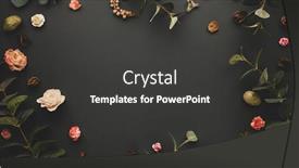  Presentation with leaves flat lay - Cool new PPT theme with autumnal-winter-concept-with-dried backdrop and a dark gray colored foreground