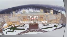  Presentation with winter - Cool new theme with auv - big tsaritsyno palace at winter backdrop and a  colored foreground