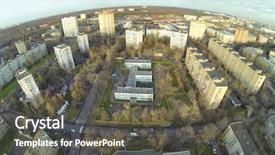  Presentation with unmanned - Presentation featuring auv - kindergarten in a residential district background and a  colored foreground