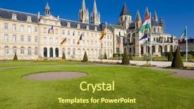  Presentation with rouen haute normandy france - PPT layouts consisting of two trowels and scissors for gardening isolated on white background background and a sky blue colored foreground