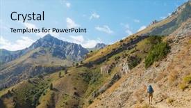  Presentation with uzbekistan - PPT theme having avalanche - hike in chimgan mountains uzbekistan background and a light blue colored foreground