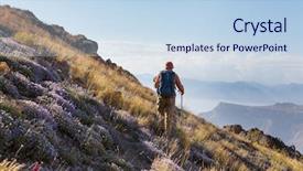  Presentation with uzbekistan - Amazing theme having avalanche - hike in chimgan mountains uzbekistan backdrop and a light blue colored foreground
