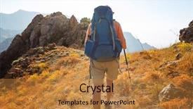  Presentation with uzbekistan - Audience pleasing presentation theme consisting of avalanche - hike in chimgan mountains uzbekistan backdrop and a gold colored foreground